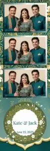 Mariage royal au mandala bleu sarcelle - Vivabox 1