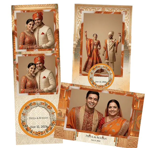 Design photobooth Royal Indian Palace pour Vivabox et Miroir