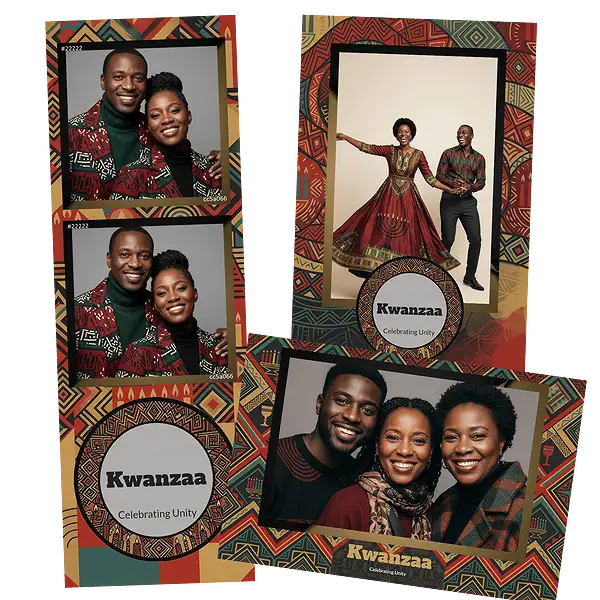 Design photobooth Modern Kwanzaa Pattern pour Vivabox et Miroir
