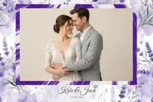 Mariage romantique aux lavandes aquarellées - Vivabox 3