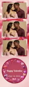 Saint-Valentin aux cœurs roses 3D - Vivabox 1