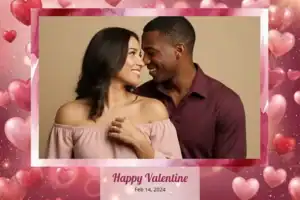 Saint-Valentin aux cœurs roses 3D - Vivabox 3