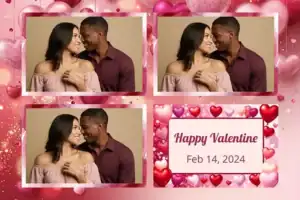 Saint-Valentin aux cœurs roses 3D - Vivabox 4