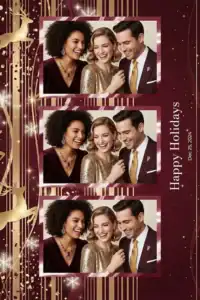 Noël glamour bordeaux et or - Vivabox 5