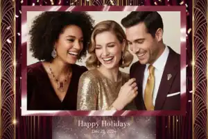 Noël glamour bordeaux et or - Vivabox 3