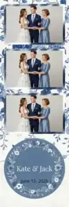 Mariage fleuri bleu classique - Vivabox 1