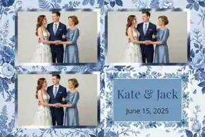Mariage fleuri bleu classique - Vivabox 4