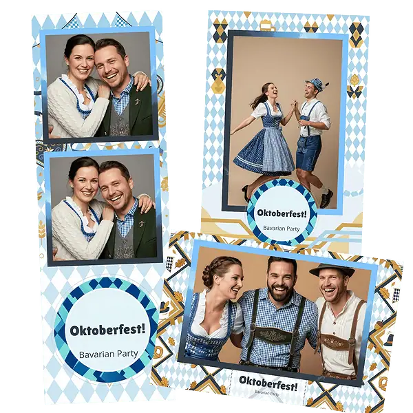Design photobooth Bavarian Oktoberfest Party pour Vivabox et Miroir