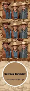 Anniversaire western en bois brun - Vivabox 1