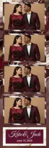 Mariage bordeaux marbre et or - Vivabox 2