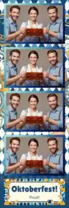 Oktoberfest bavaroise à carreaux bleus - Vivabox 2
