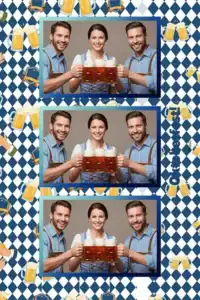 Oktoberfest bavaroise à carreaux bleus - Vivabox 5