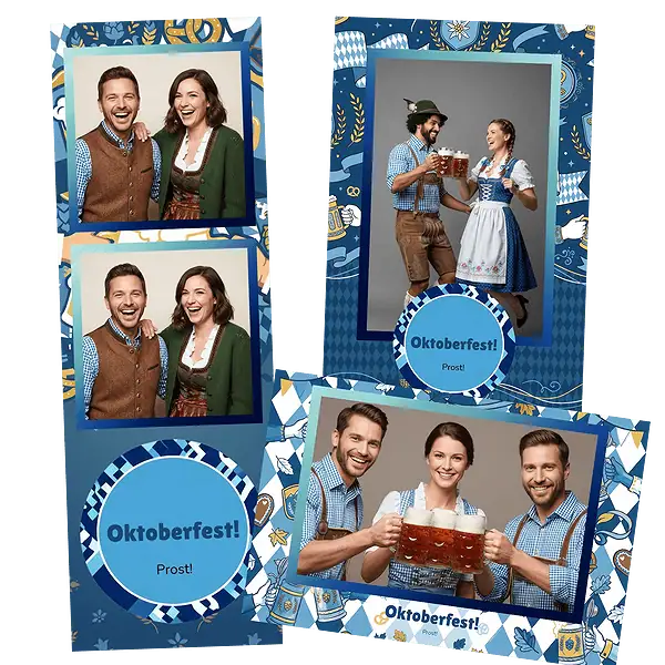 Design photobooth Bavarian Oktoberfest Celebration pour Vivabox et Miroir