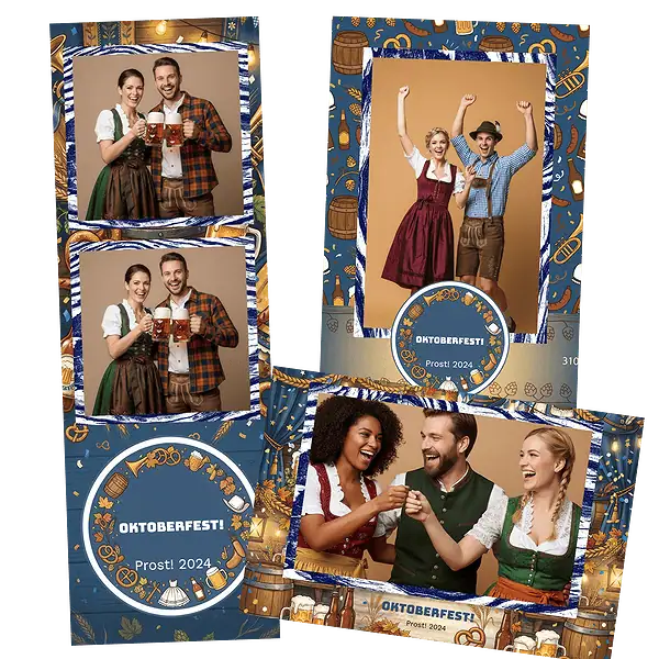 Design photobooth Bavarian Oktoberfest Celebration 2 pour Vivabox et Miroir