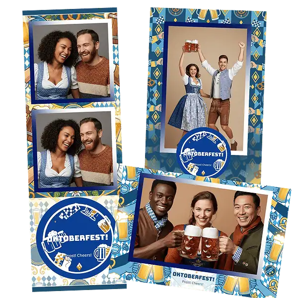 Design photobooth Oktoberfest Beer Toast pour Vivabox et Miroir