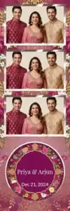 Mariage indien fleuri magenta - Vivabox 1