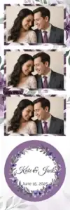 Mariage à la couronne florale violette - Vivabox 1