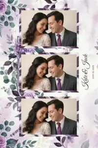 Mariage à la couronne florale violette - Vivabox 5