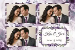 Mariage à la couronne florale violette - Vivabox 4