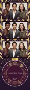 Nouvel An Gatsby Art déco violet - Vivabox 1