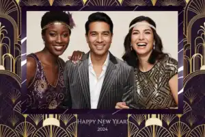 Nouvel An Gatsby Art déco violet - Vivabox 3