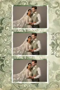 Mariage baroque vintage vert sauge - Vivabox 5