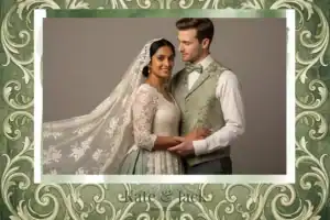 Mariage baroque vintage vert sauge - Vivabox 3