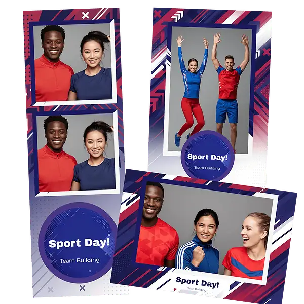 Design photobooth Modern Sport Day Event pour Vivabox et Miroir