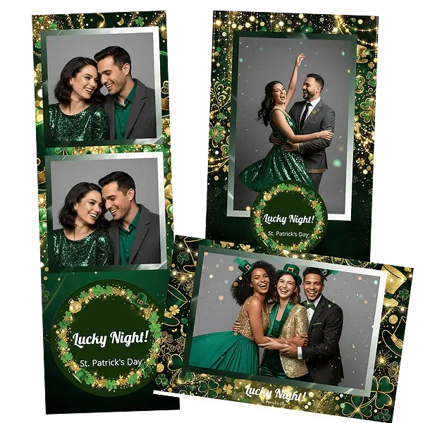 Design photobooth St Patricks Lucky Night pour Vivabox et Miroir
