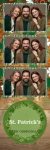 Variante bande 2x6, 3 photos et orientation paysage du design photobooth Rustic St Patricks Day Celebration pour Vivabox