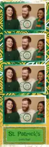 Variante bande 2x6, 4 photos et orientation paysage du design photobooth Celtic St Patricks Day pour Vivabox