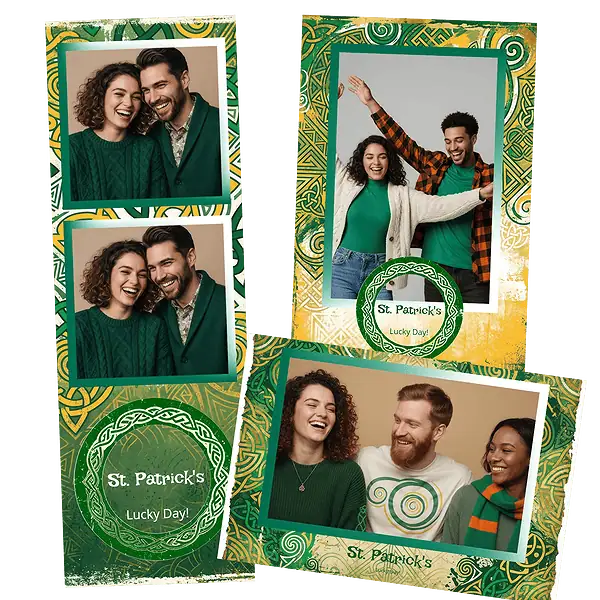 Design photobooth Celtic St Patricks Day pour Vivabox et Miroir