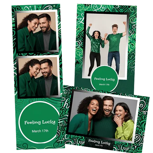 Design photobooth Feeling Lucky Magazine Cover pour Vivabox et Miroir