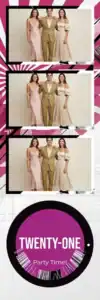 Variante bande 2x6, 3 photos et orientation paysage du design photobooth Modern Fashion Magazine Cover pour Vivabox