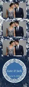 Mariage fleuri bleu marine et blanc - Vivabox 1