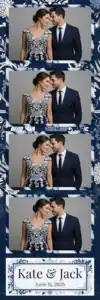 Mariage fleuri bleu marine et blanc - Vivabox 2