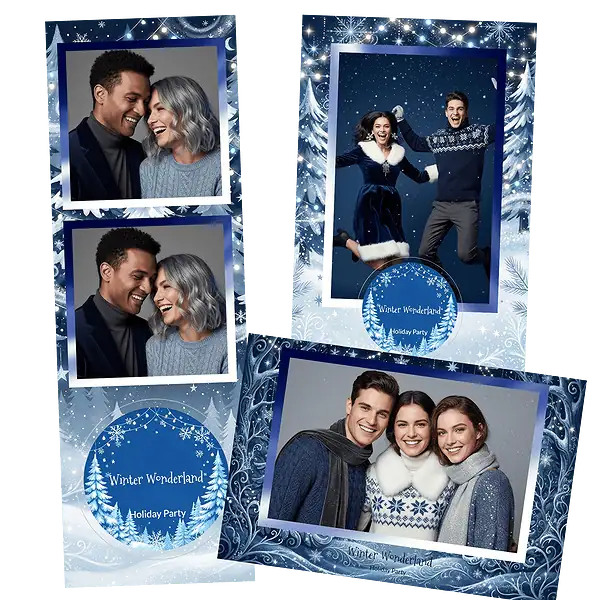 Design photobooth Midnight Winter Forest pour Vivabox et Miroir
