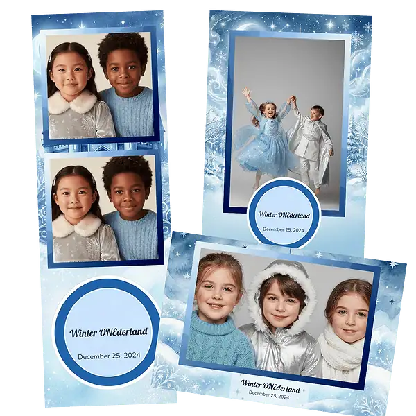 Design photobooth Whimsical Winter Castle pour Vivabox et Miroir