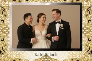 Mariage noir et or aux confettis - Vivabox 5