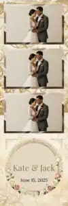 Mariage aux roses dorées et perles - Vivabox 1