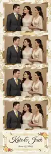 Mariage aux roses dorées à l’aquarelle - Vivabox 2