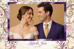 Mariage fleuri violet à l’aquarelle - Vivabox 5