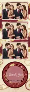 Mariage aux cœurs et rubans rouges - Vivabox 1