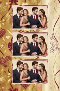 Mariage aux cœurs et rubans rouges - Vivabox 5