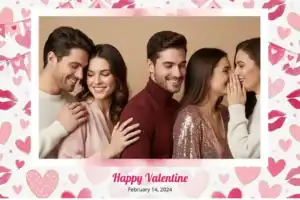 Cadre rose à cœurs pour Saint-Valentin - Vivabox 3
