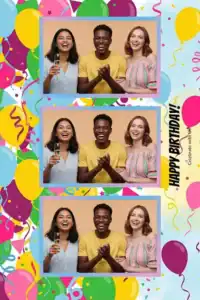 Anniversaire bleu, rose et vert - Vivabox 5