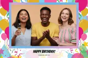 Anniversaire bleu, rose et vert - Vivabox 3