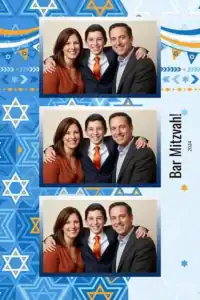 Bar Mitzvah bleu et blanc à fanions - Vivabox 5