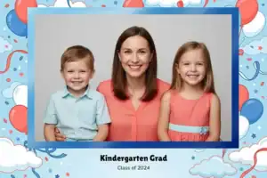 Diplôme bleu et rouge en classe - Vivabox 3