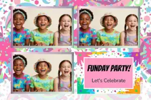 Anniversaire enfant rose et vert - Vivabox 4